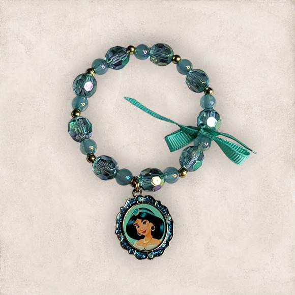 Disney Princess Jasmine Elastic Beaded Bracelet - Picture 1 of 9